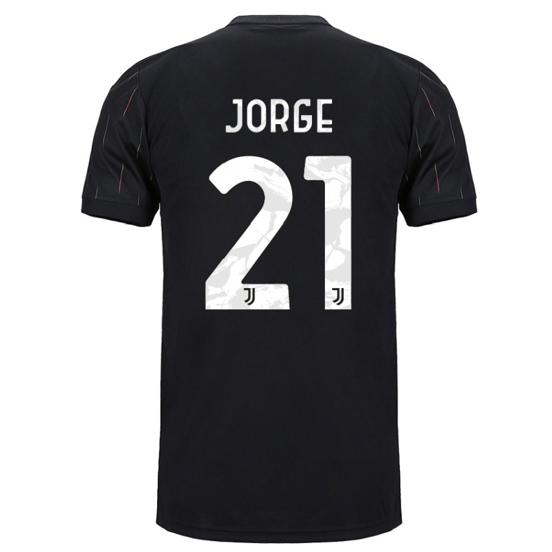 Niño Fútbol Camiseta Kaio Jorge #21 Negro 2ª Equipación 2021/22 La Camisa Chile