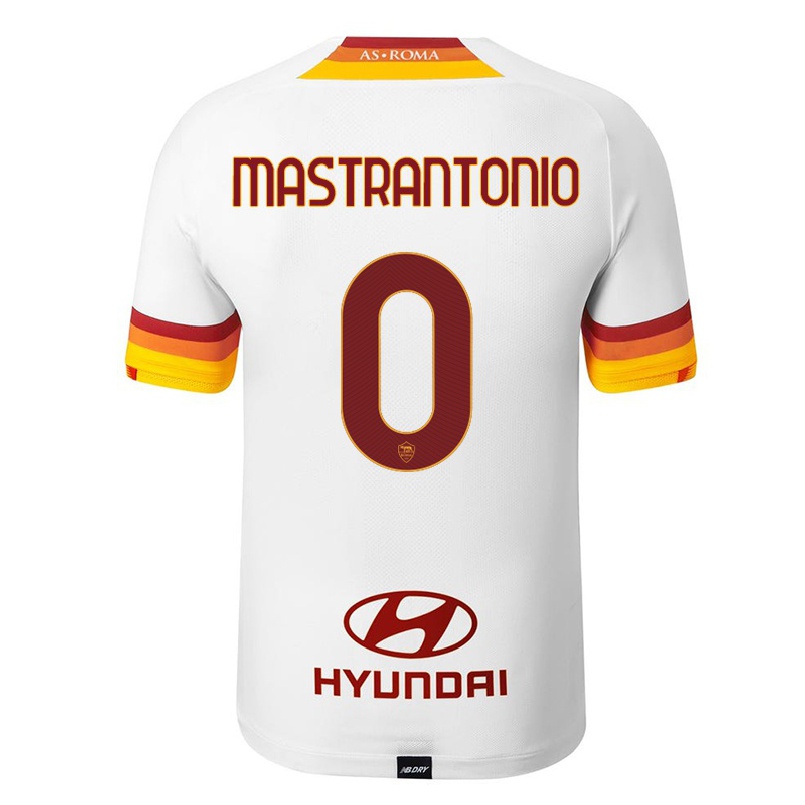 Niño Fútbol Camiseta Davide Mastrantonio #0 Blanco 2ª Equipación 2021/22 La Camisa Chile