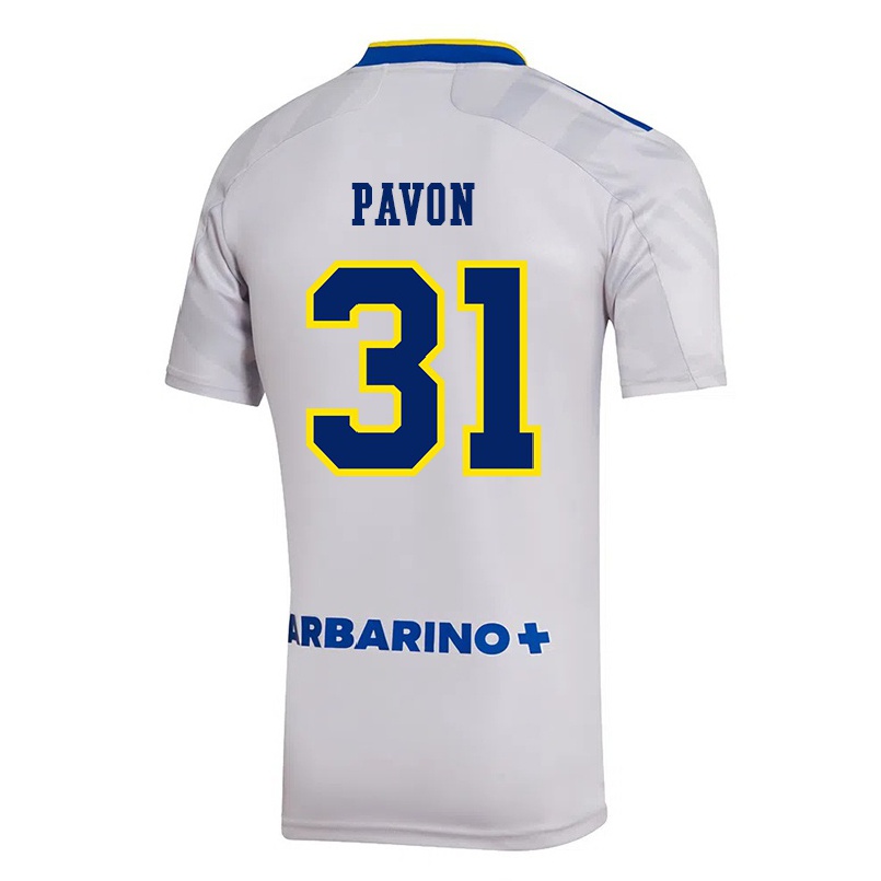 Niño Fútbol Camiseta Cristian Pavon #31 Gris 2ª Equipación 2021/22 La Camisa Chile