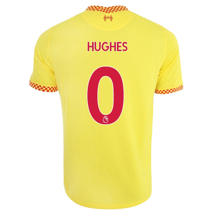 Niño Fútbol Camiseta Liam Hughes #0 Amarillo 3ª Equipación 2021/22 La Camisa Chile