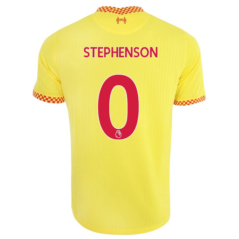 Niño Fútbol Camiseta Luca Stephenson #0 Amarillo 3ª Equipación 2021/22 La Camisa Chile