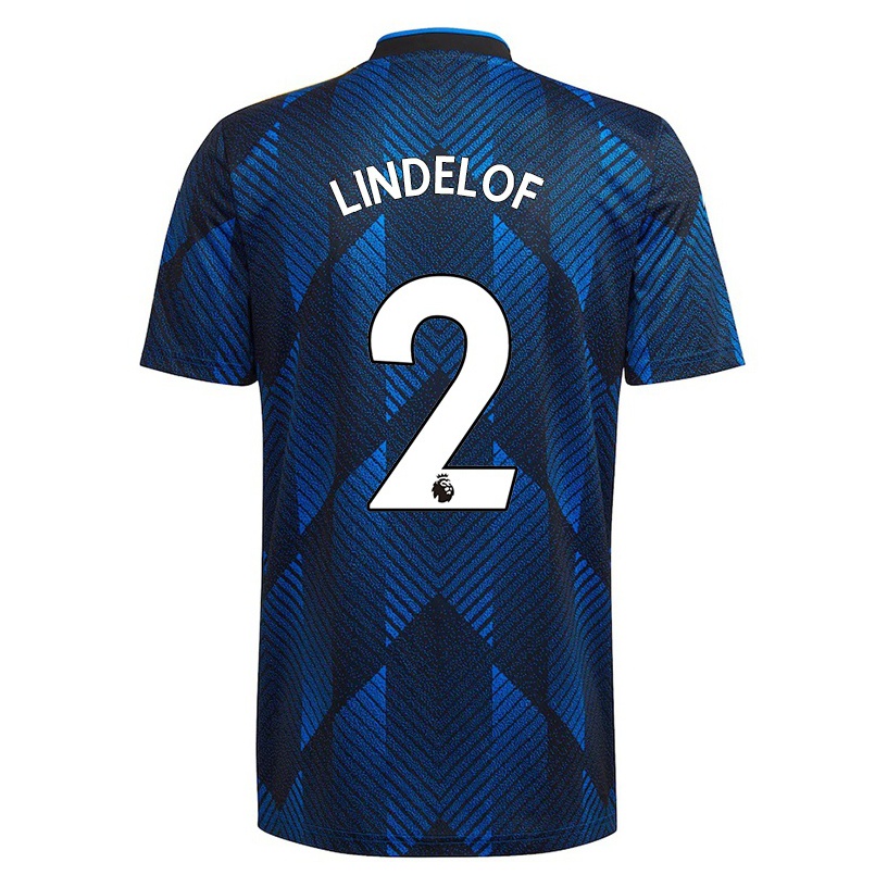 Niño Fútbol Camiseta Victor Lindelof #2 Azul Oscuro 3ª Equipación 2021/22 La Camisa Chile