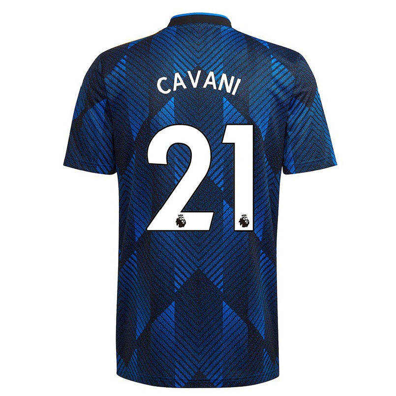 Niño Fútbol Camiseta Edinson Cavani #21 Azul Oscuro 3ª Equipación 2021/22 La Camisa Chile