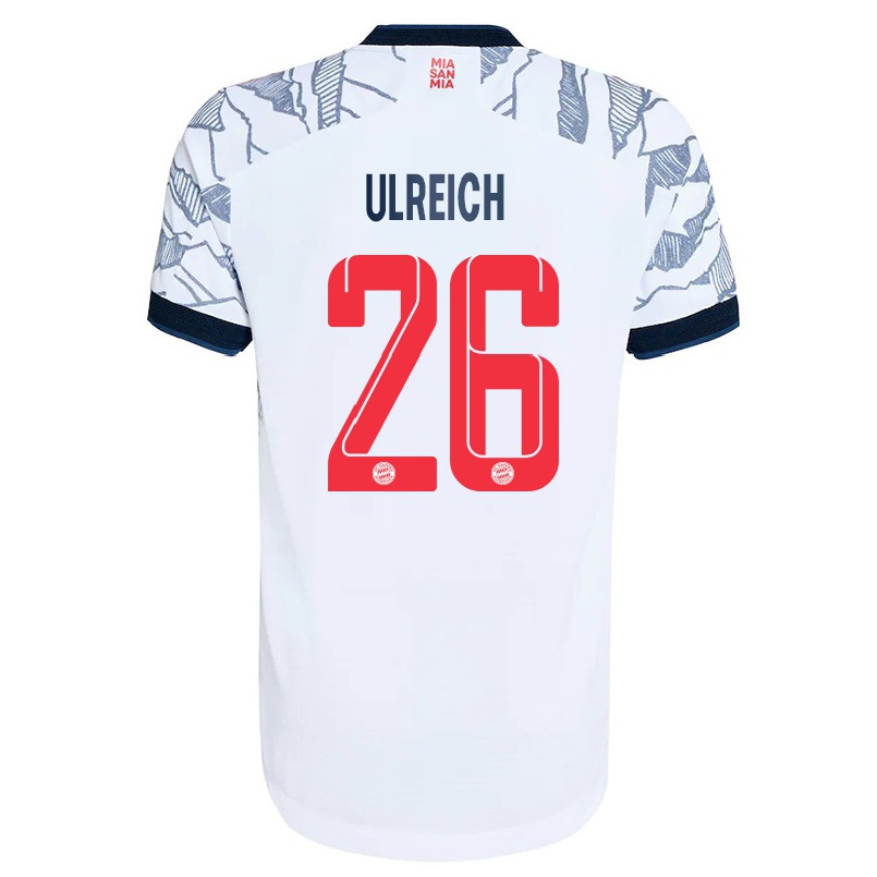 Niño Fútbol Camiseta Sven Ulreich #26 Gris Blanco 3ª Equipación 2021/22 La Camisa Chile