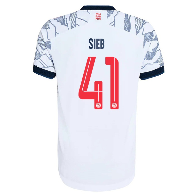 Niño Fútbol Camiseta Armindo Sieb #41 Gris Blanco 3ª Equipación 2021/22 La Camisa Chile