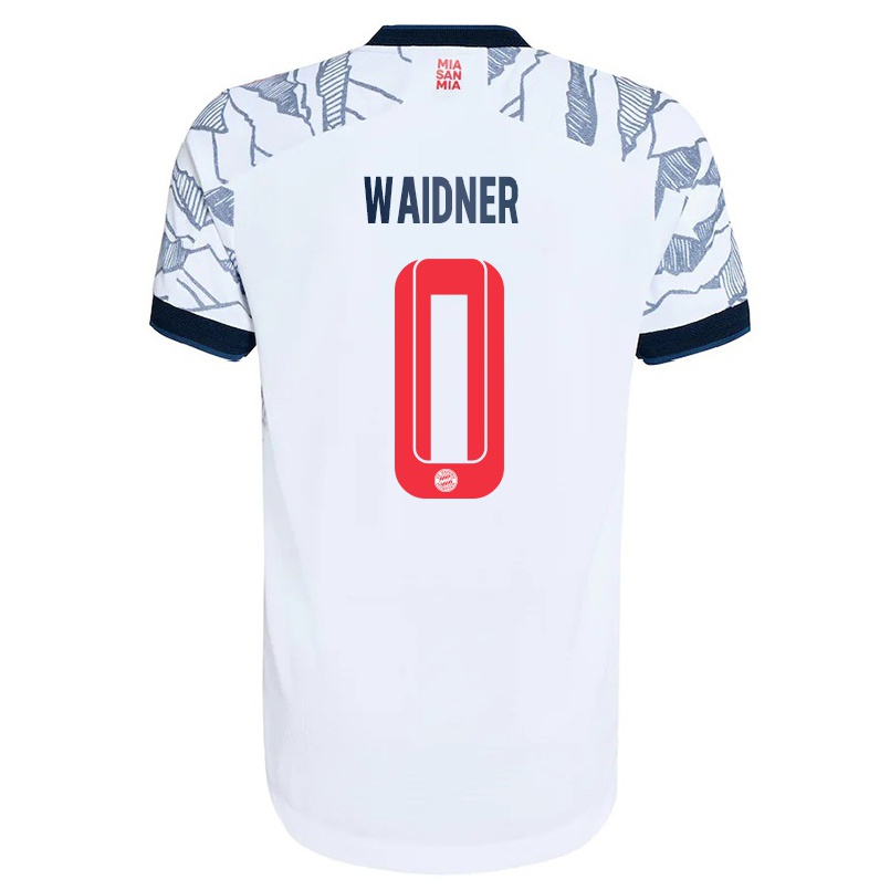 Niño Fútbol Camiseta Dennis Waidner #0 Gris Blanco 3ª Equipación 2021/22 La Camisa Chile