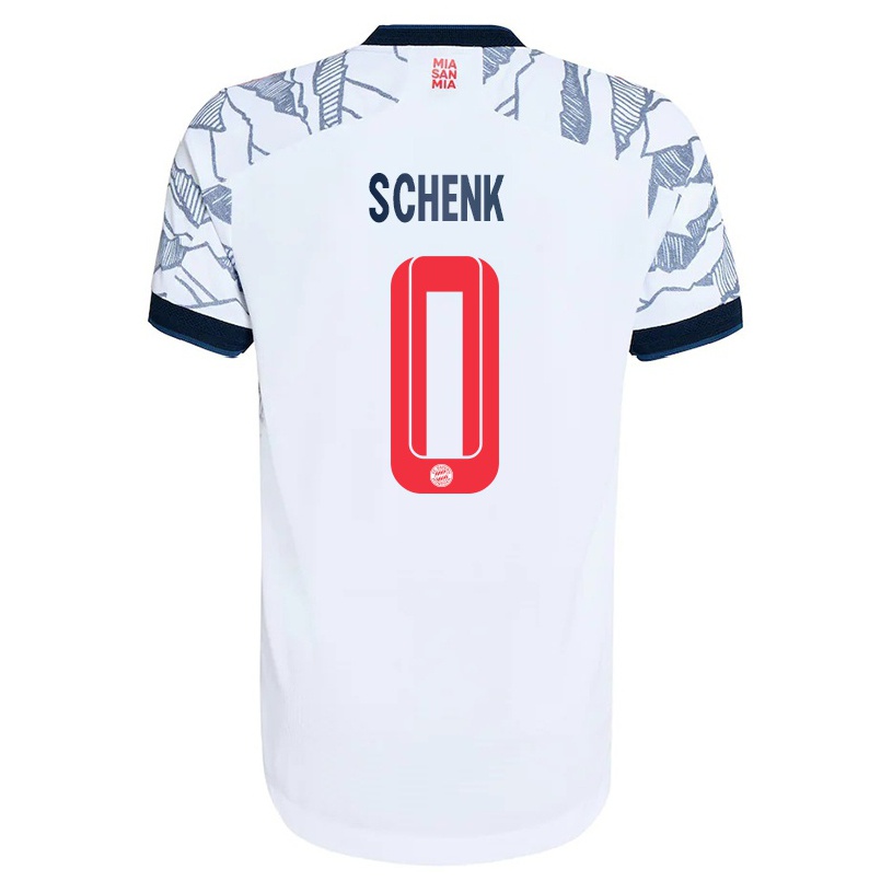 Niño Fútbol Camiseta Johannes Schenk #0 Gris Blanco 3ª Equipación 2021/22 La Camisa Chile