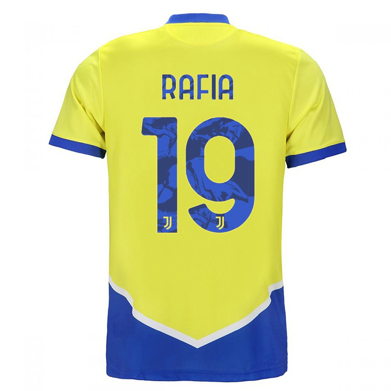 Niño Fútbol Camiseta Hamza Rafia #19 Azul Amarillo 3ª Equipación 2021/22 La Camisa Chile