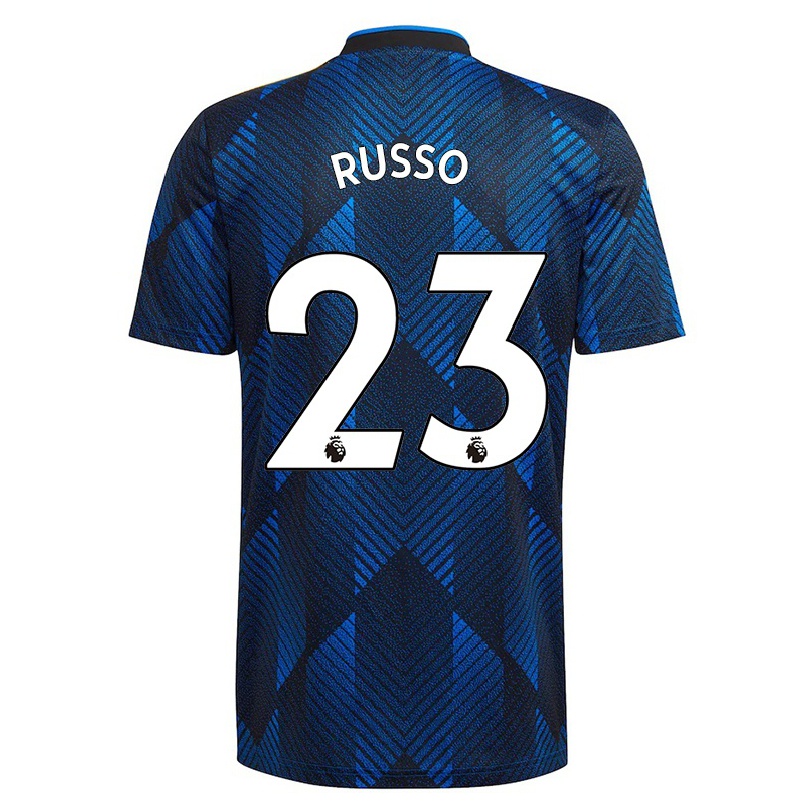 Niño Fútbol Camiseta Alessia Russo #23 Azul Oscuro 3ª Equipación 2021/22 La Camisa Chile