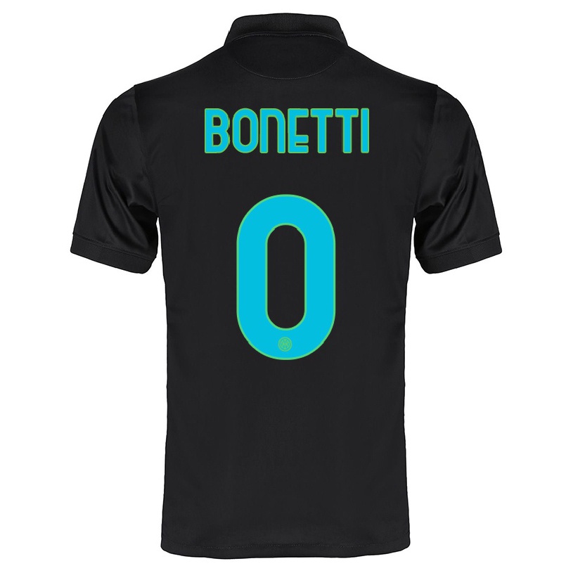 Niño Fútbol Camiseta Tatiana Bonetti #0 Negro 3ª Equipación 2021/22 La Camisa Chile