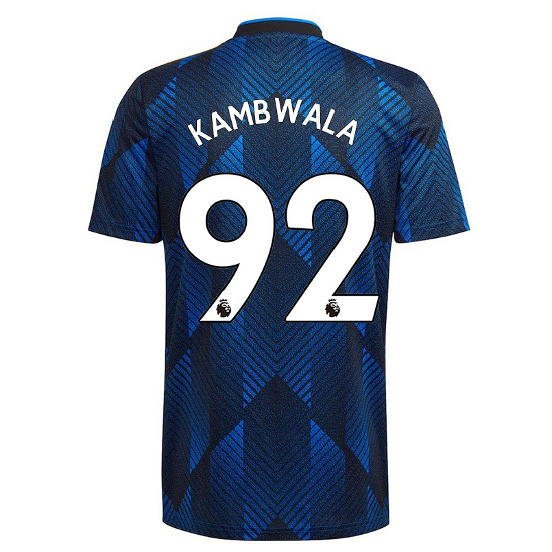 Niño Fútbol Camiseta Willy Kambwala #92 Azul Oscuro 3ª Equipación 2021/22 La Camisa Chile
