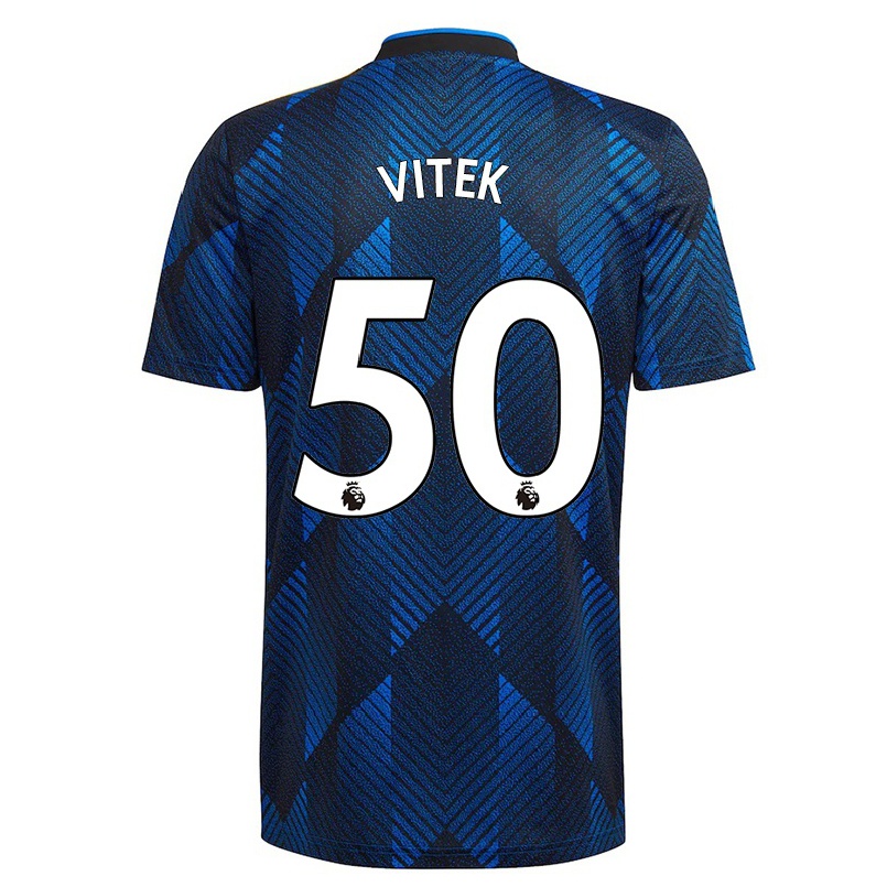 Niño Fútbol Camiseta Radek Vitek #50 Azul Oscuro 3ª Equipación 2021/22 La Camisa Chile