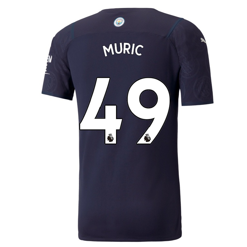 Niño Fútbol Camiseta Arijanet Muric #49 Azul Oscuro 3ª Equipación 2021/22 La Camisa Chile