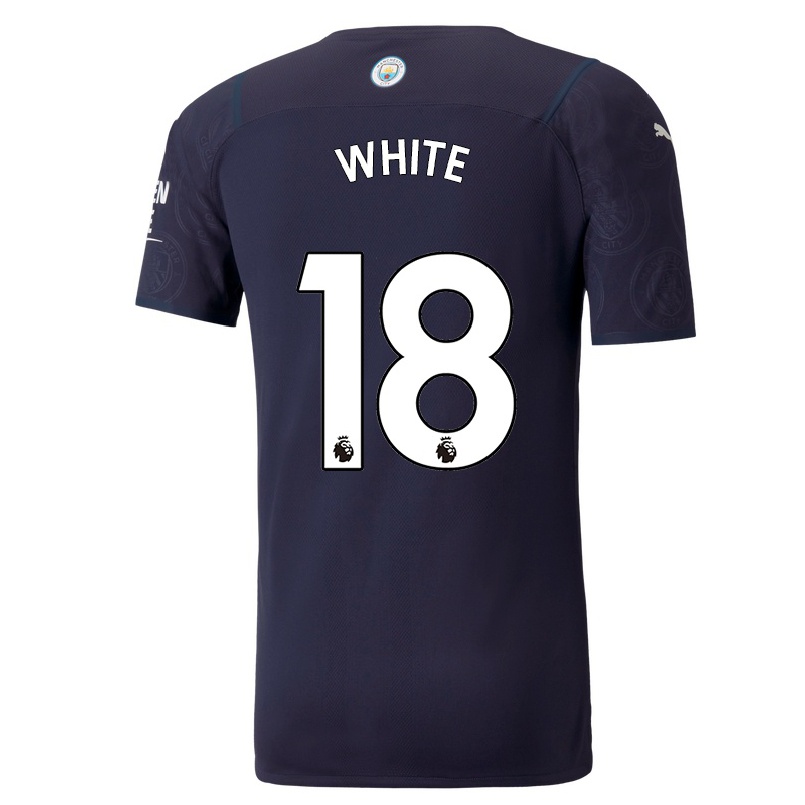 Niño Fútbol Camiseta Ellen White #18 Azul Oscuro 3ª Equipación 2021/22 La Camisa Chile