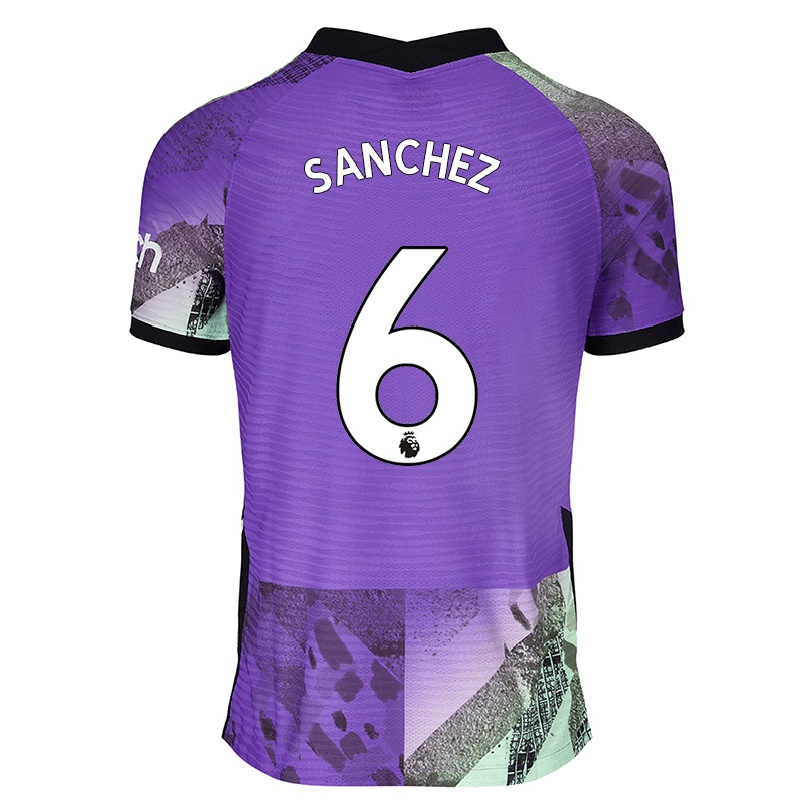 Niño Fútbol Camiseta Davinson Sanchez #6 Violeta 3ª Equipación 2021/22 La Camisa Chile