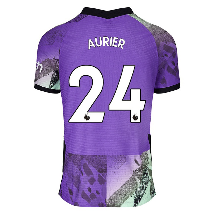 Niño Fútbol Camiseta Serge Aurier #24 Violeta 3ª Equipación 2021/22 La Camisa Chile