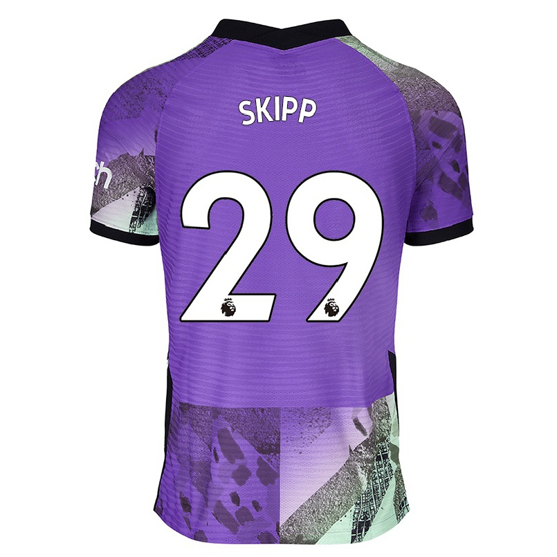 Niño Fútbol Camiseta Oliver Skipp #29 Violeta 3ª Equipación 2021/22 La Camisa Chile