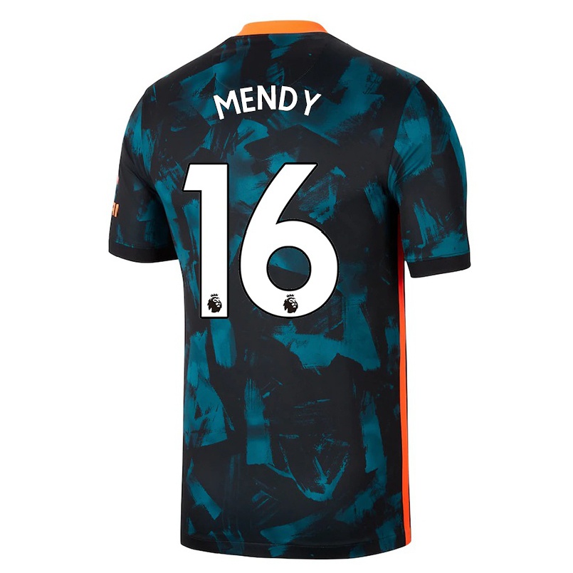 Niño Fútbol Camiseta Edouard Mendy #16 Azul Oscuro 3ª Equipación 2021/22 La Camisa Chile
