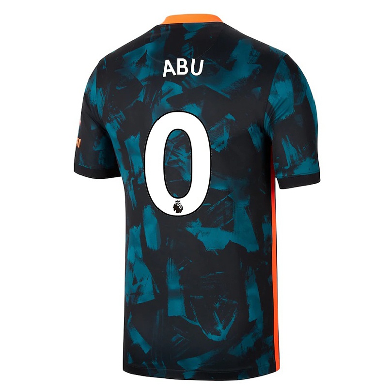Niño Fútbol Camiseta Derrick Abu #0 Azul Oscuro 3ª Equipación 2021/22 La Camisa Chile