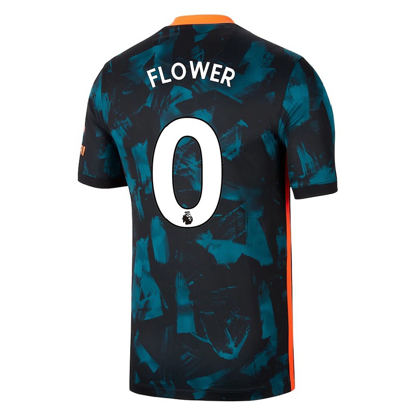 Niño Fútbol Camiseta Louis Flower #0 Azul Oscuro 3ª Equipación 2021/22 La Camisa Chile