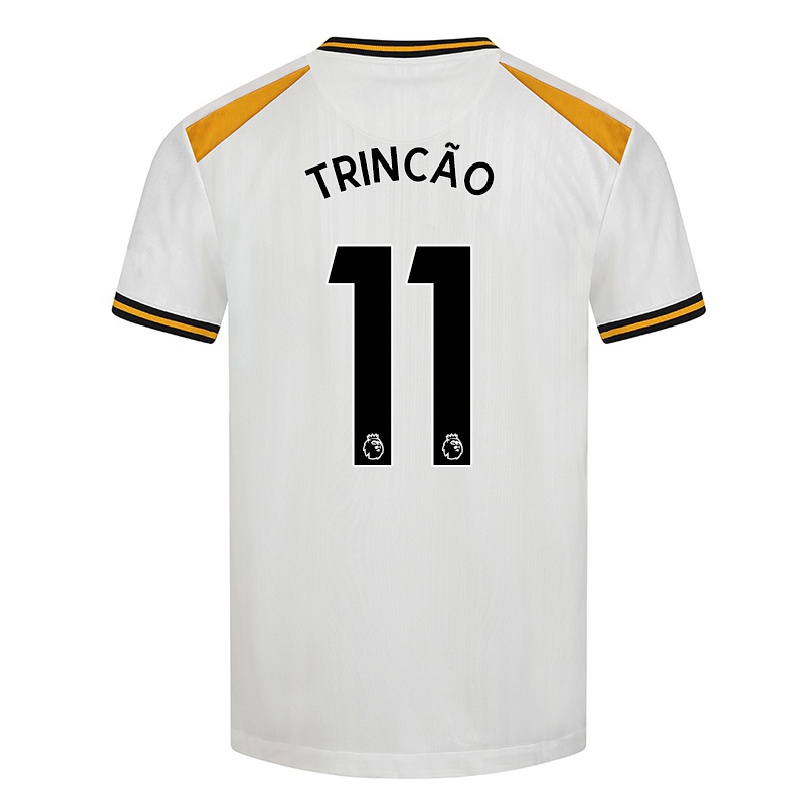 Niño Fútbol Camiseta Francisco Trincao #11 Blanco Amarillo 3ª Equipación 2021/22 La Camisa Chile