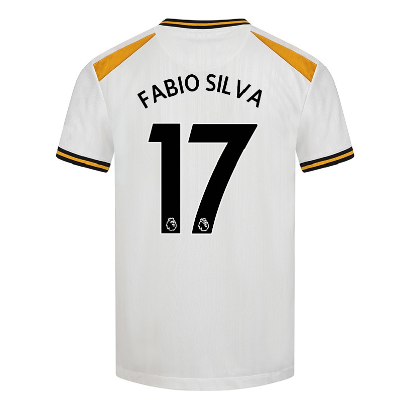 Niño Fútbol Camiseta Fabio Silva #17 Blanco Amarillo 3ª Equipación 2021/22 La Camisa Chile