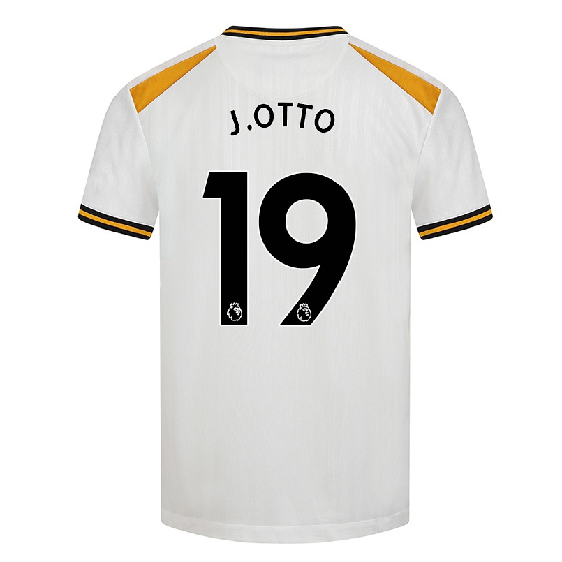 Niño Fútbol Camiseta Jonny Otto #19 Blanco Amarillo 3ª Equipación 2021/22 La Camisa Chile