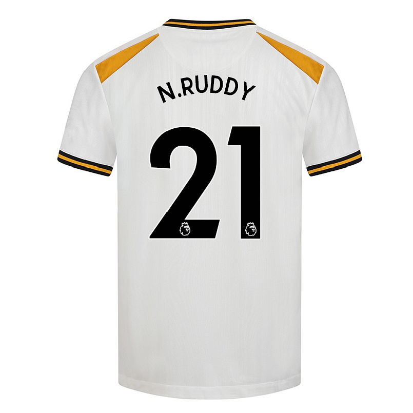 Niño Fútbol Camiseta John Ruddy #21 Blanco Amarillo 3ª Equipación 2021/22 La Camisa Chile