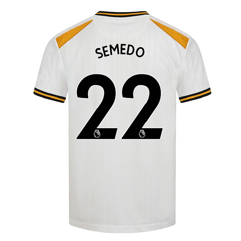 Niño Fútbol Camiseta Nelson Semedo #22 Blanco Amarillo 3ª Equipación 2021/22 La Camisa Chile