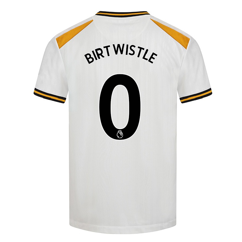 Niño Fútbol Camiseta Harry Birtwistle #0 Blanco Amarillo 3ª Equipación 2021/22 La Camisa Chile