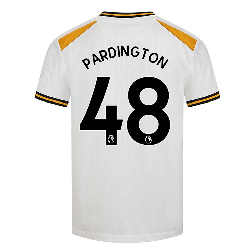 Niño Fútbol Camiseta Jamie Pardington #48 Blanco Amarillo 3ª Equipación 2021/22 La Camisa Chile
