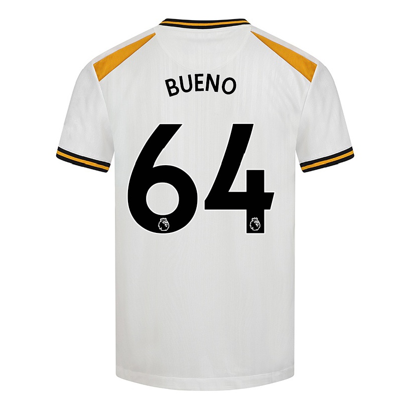 Niño Fútbol Camiseta Hugo Bueno #64 Blanco Amarillo 3ª Equipación 2021/22 La Camisa Chile