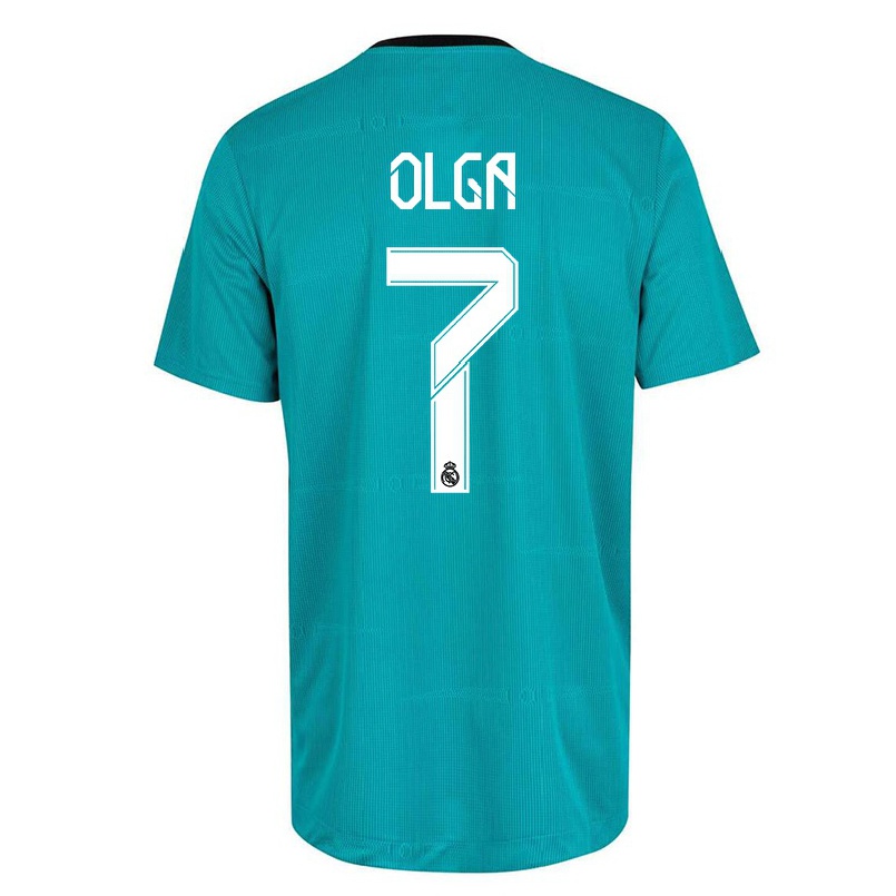 Niño Fútbol Camiseta Olga Carmona #7 Verde Claro 3ª Equipación 2021/22 La Camisa Chile