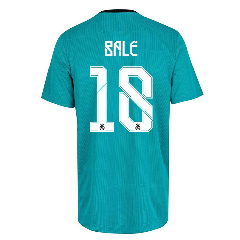 Niño Fútbol Camiseta Gareth Bale #18 Verde Claro 3ª Equipación 2021/22 La Camisa Chile