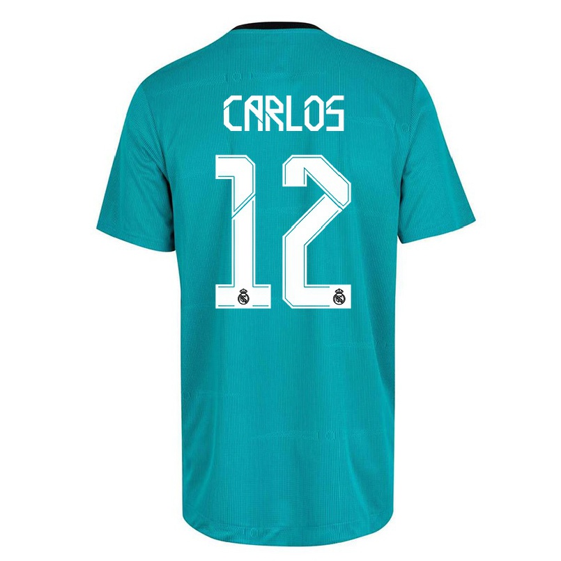 Niño Fútbol Camiseta Alocen Carlos #12 Verde Claro 3ª Equipación 2021/22 La Camisa Chile
