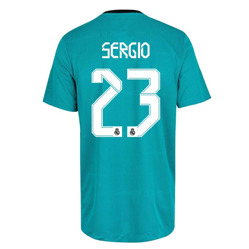 Niño Fútbol Camiseta Llull Sergio #23 Verde Claro 3ª Equipación 2021/22 La Camisa Chile