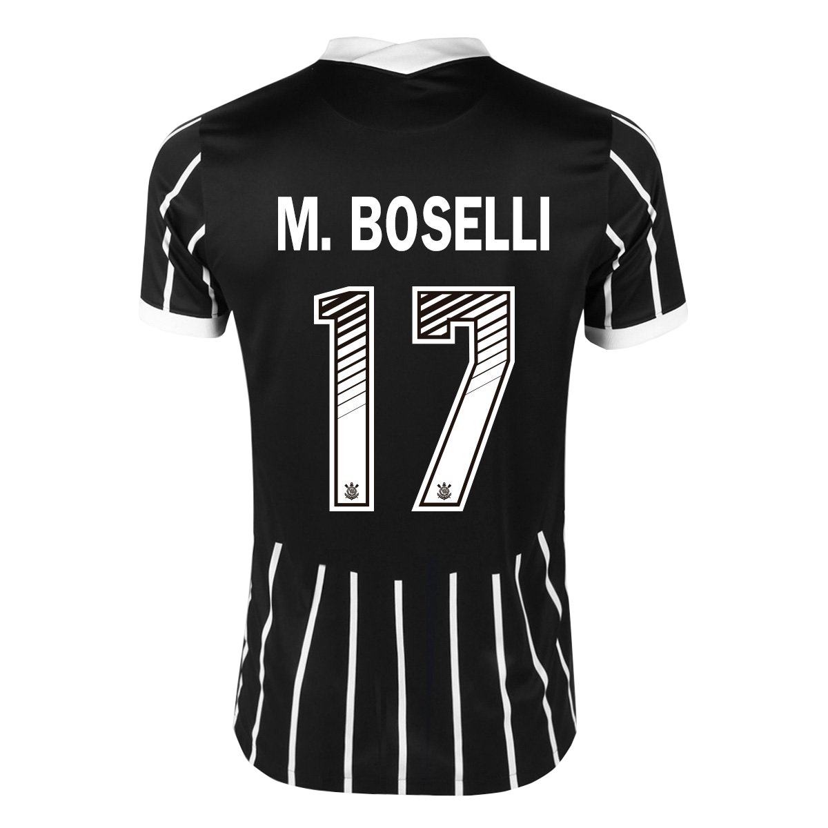 Niño Fútbol Camiseta Mauro Boselli #17 2ª Equipación Negra 2020/21 La Camisa Chile