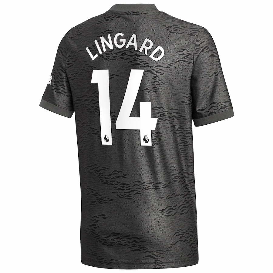 Niño Fútbol Camiseta Jesse Lingard #14 2ª Equipación Negra 2020/21 La Camisa Chile