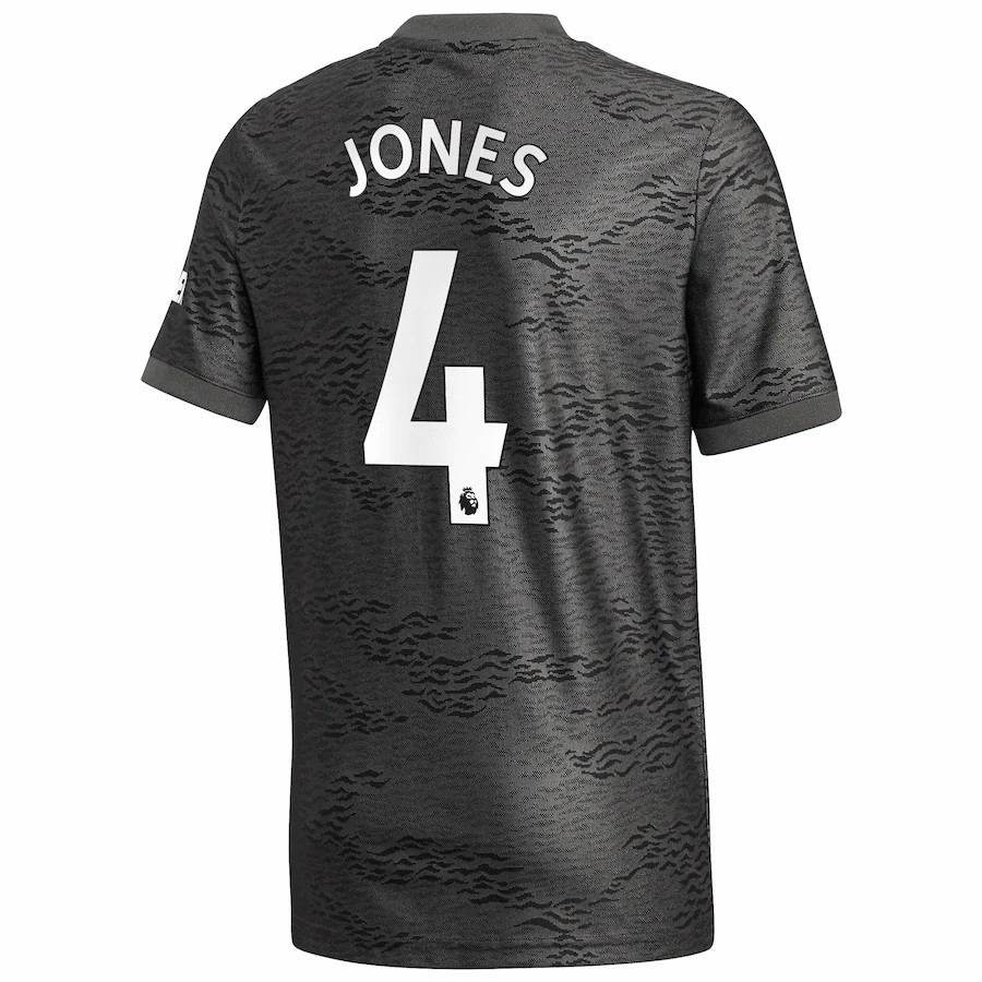 Niño Fútbol Camiseta Phil Jones #4 2ª Equipación Negra 2020/21 La Camisa Chile