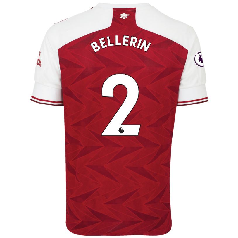 Niño Fútbol Camiseta Hector Bellerin #2 1ª Equipación Roja 2020/21 La Camisa Chile