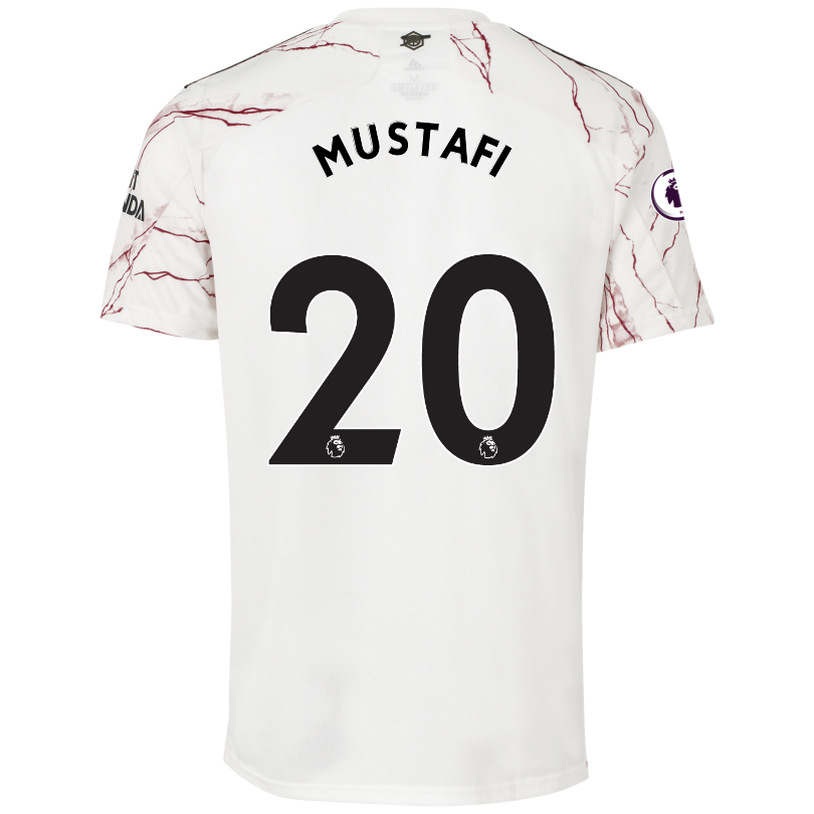 Niño Fútbol Camiseta Shkodran Mustafi #20 2ª Equipación Blanco 2020/21 La Camisa Chile