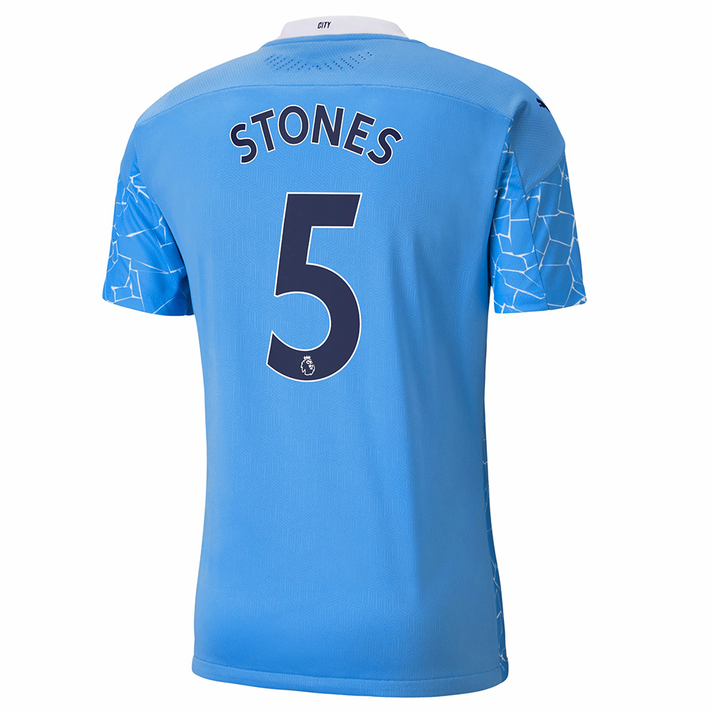 Niño Fútbol Camiseta John Stones #5 1ª Equipación Azul 2020/21 La Camisa Chile