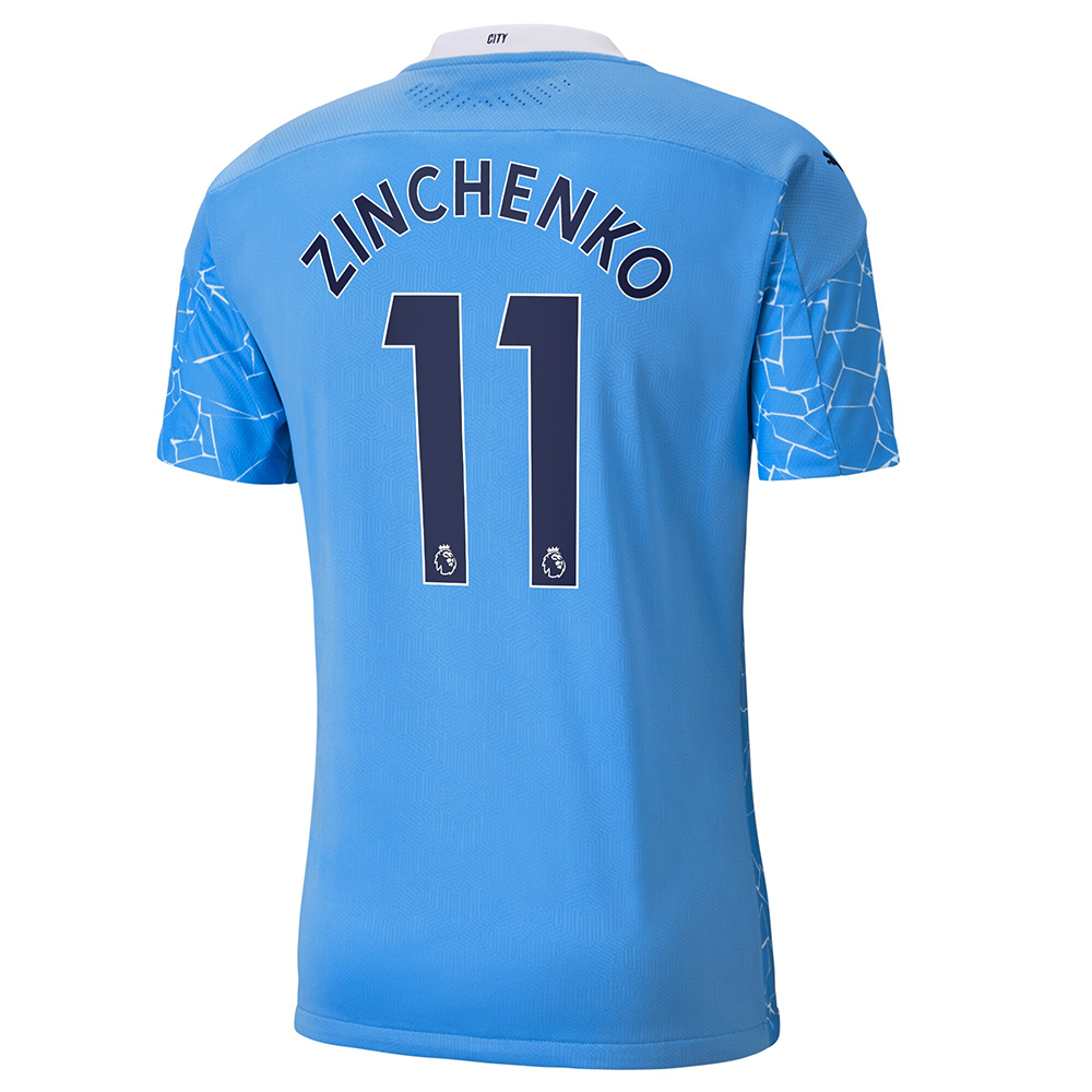 Niño Fútbol Camiseta Oleksandr Zinchenko #11 1ª Equipación Azul 2020/21 La Camisa Chile