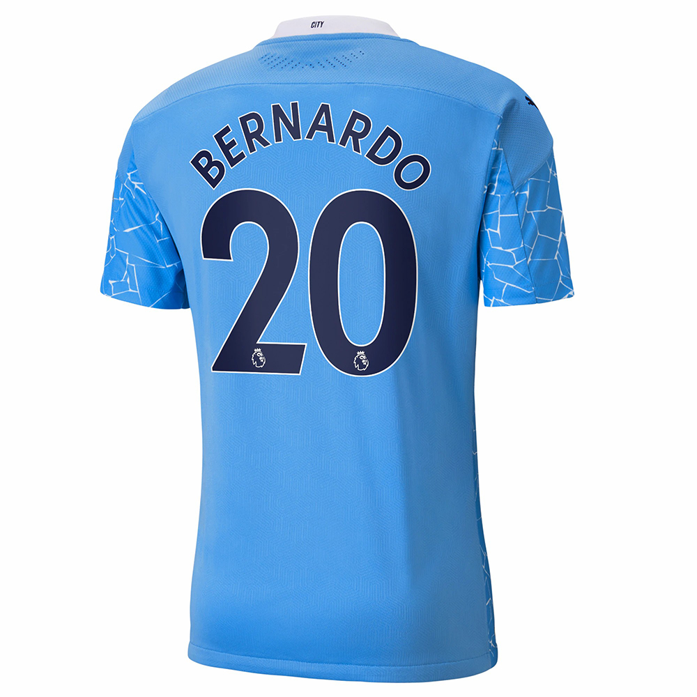 Niño Fútbol Camiseta Bernardo Silva #20 1ª Equipación Azul 2020/21 La Camisa Chile