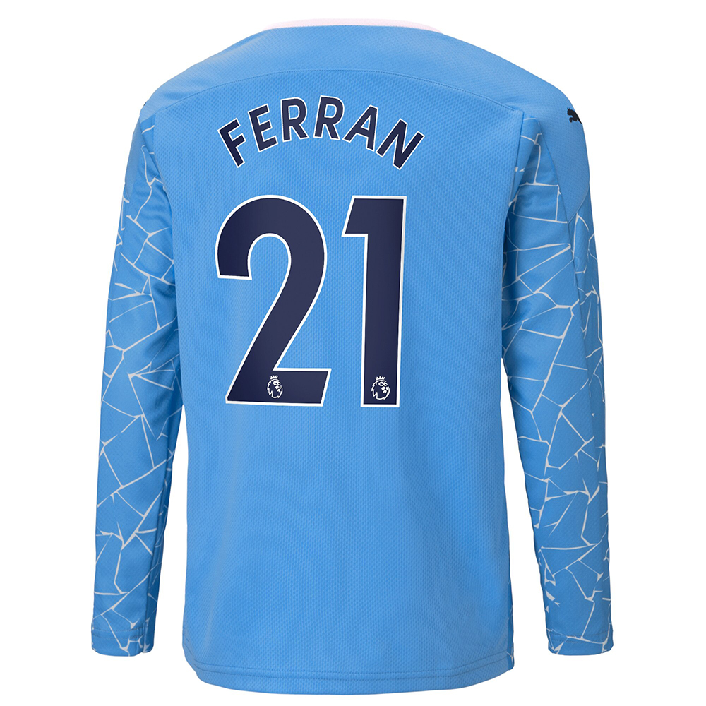 Niño Fútbol Camiseta Ferran Torres #21 1ª Equipación Azul 2020/21 La Camisa Chile
