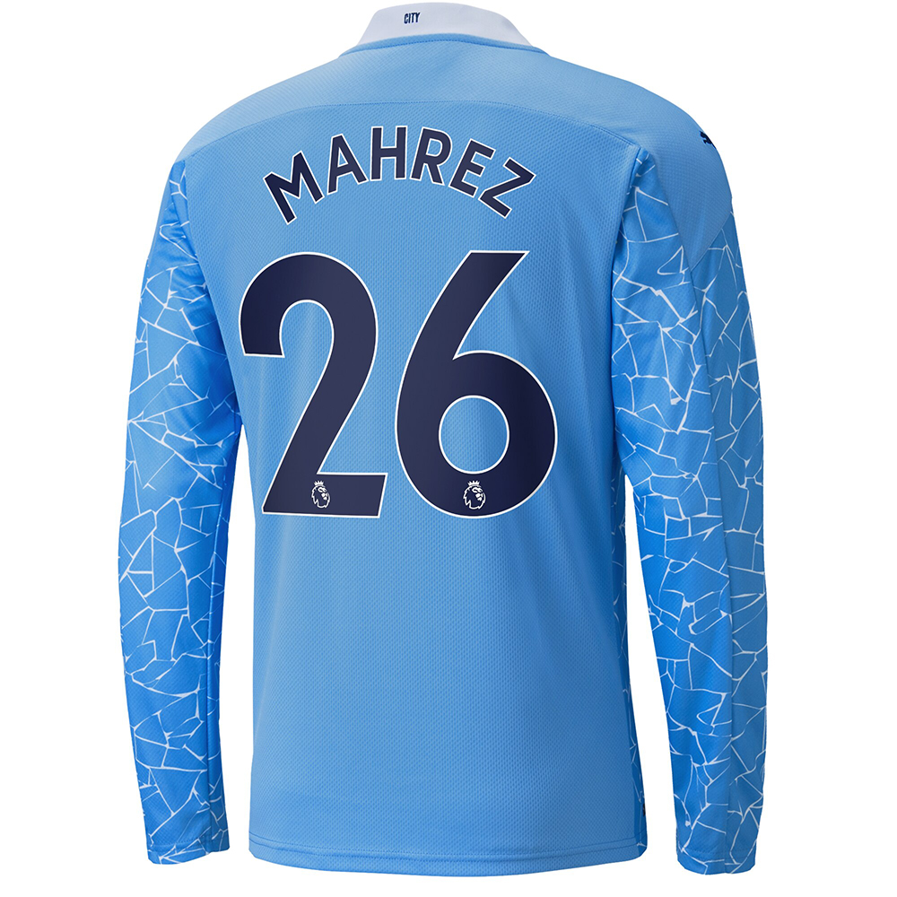 Niño Fútbol Camiseta Riyad Mahrez #26 1ª Equipación Azul 2020/21 La Camisa Chile