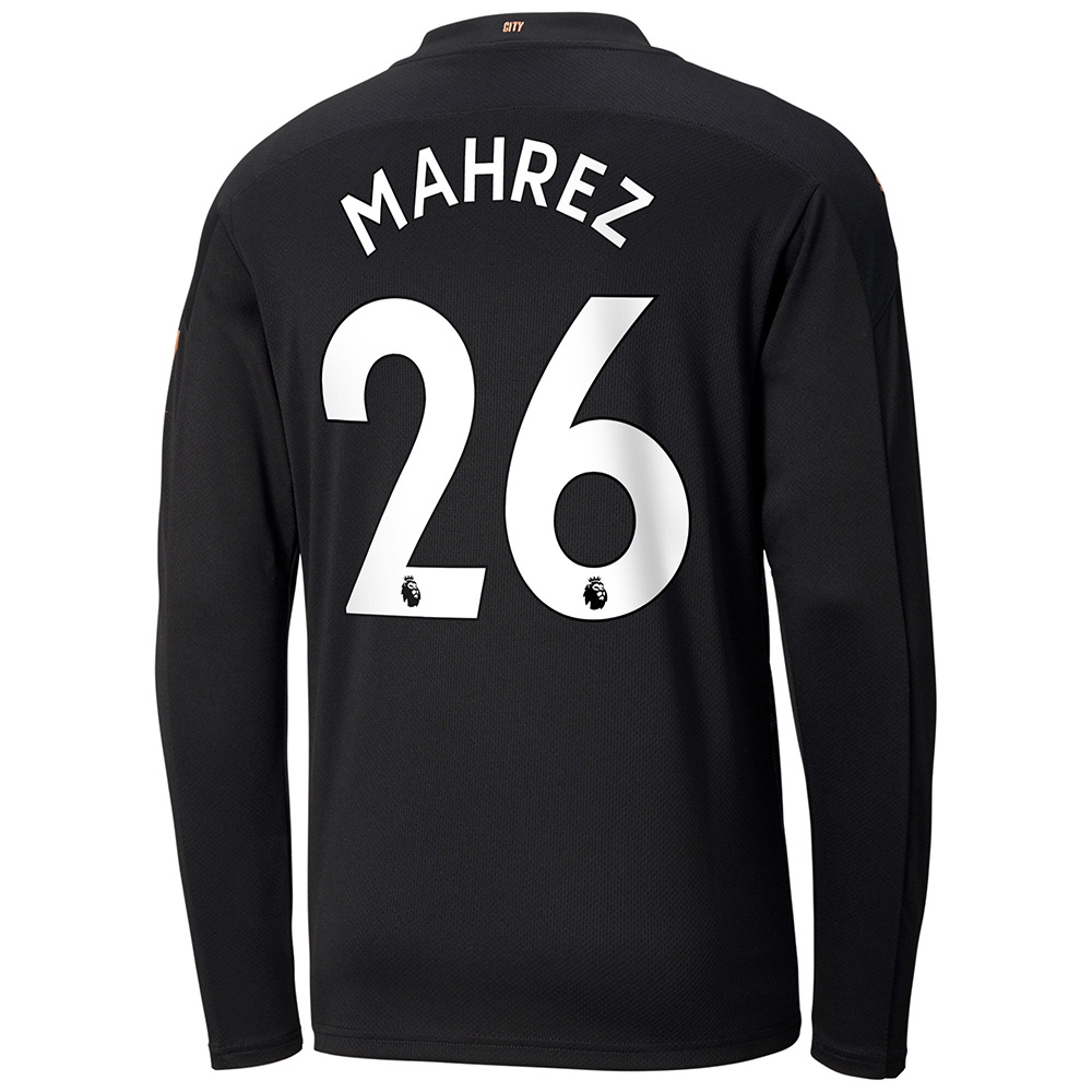 Niño Fútbol Camiseta Riyad Mahrez #26 2ª Equipación Negra 2020/21 La Camisa Chile