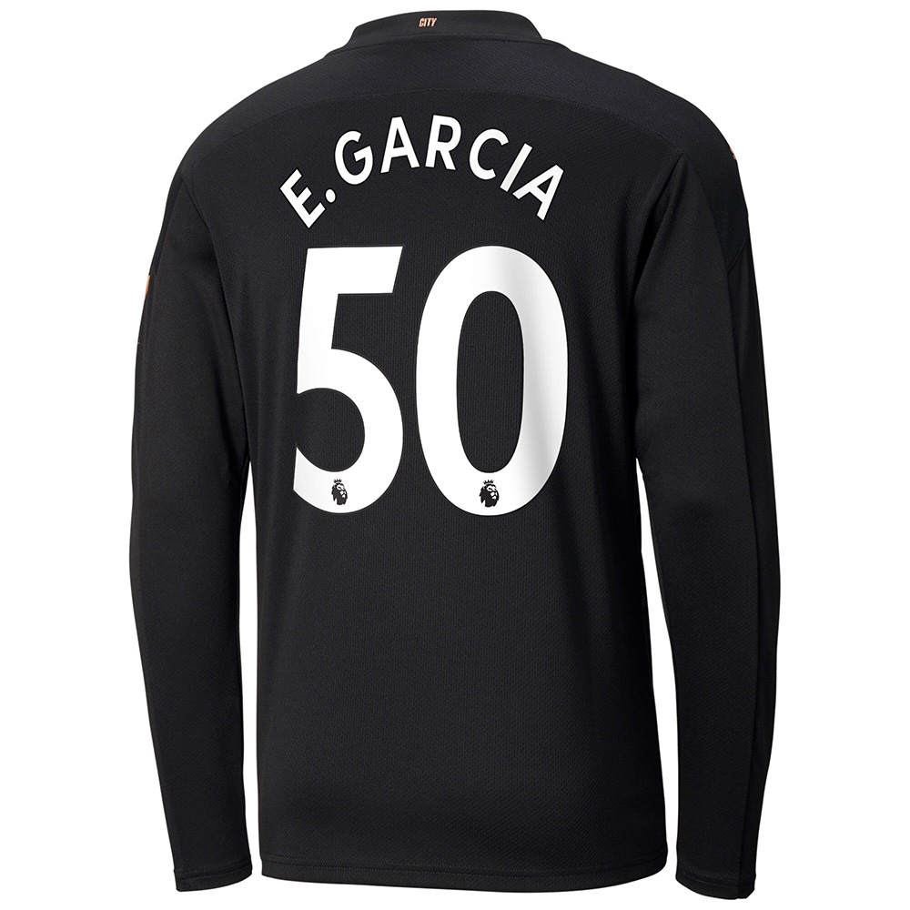 Niño Fútbol Camiseta Eric Garcia #50 2ª Equipación Negra 2020/21 La Camisa Chile