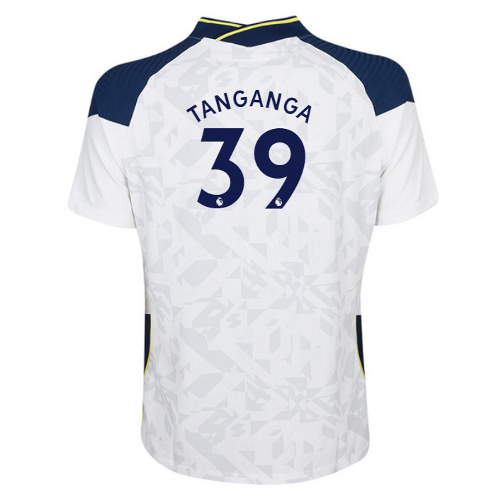 Niño Fútbol Camiseta Japhet Tanganga #39 1ª Equipación Blanco 2020/21 La Camisa Chile