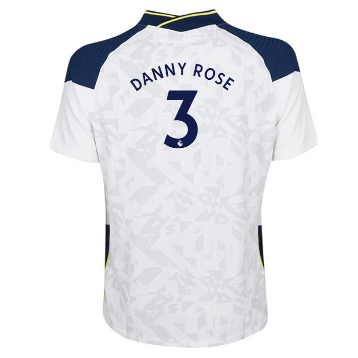 Niño Fútbol Camiseta Danny Rose #3 1ª Equipación Blanco 2020/21 La Camisa Chile